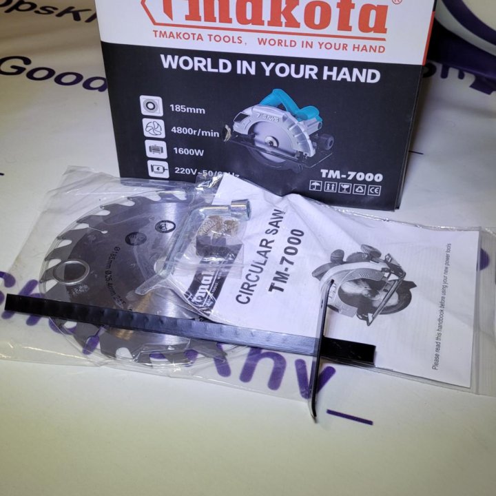 Циркулярная пила Tmakota 1600W 185mm