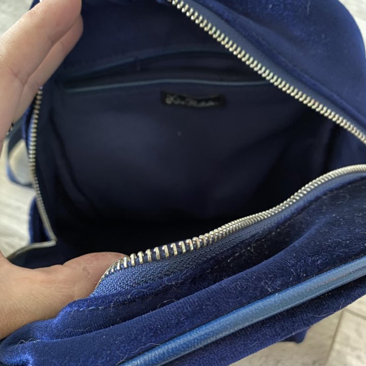 Рюкзак синий бархат