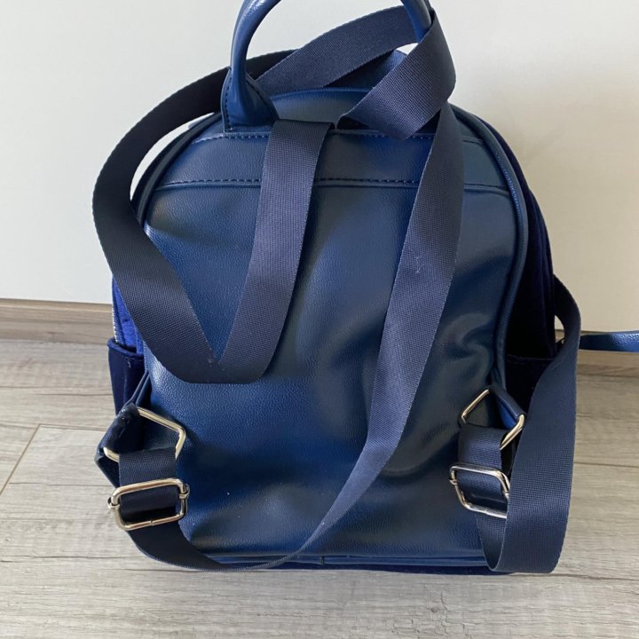 Рюкзак синий бархат