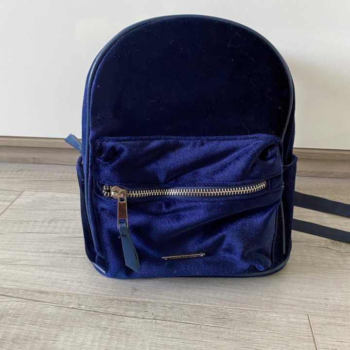 Рюкзак синий бархат