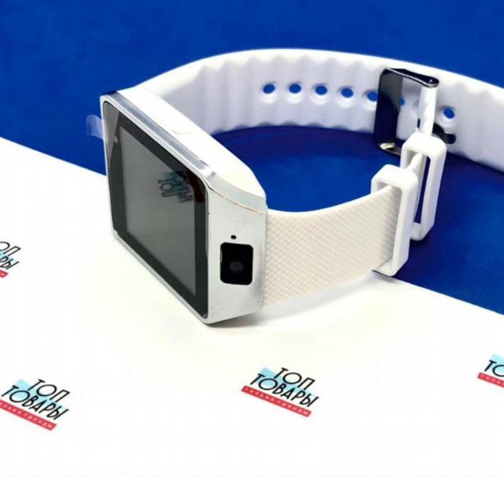 Умные часы Smart Watch DZ09 белые + флешка 4 gb