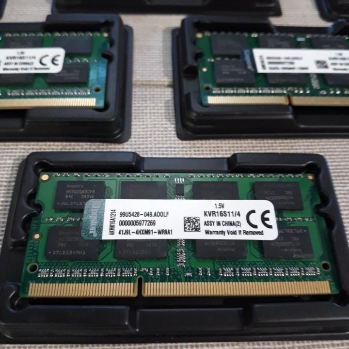 Память Kingston DDR3 4Гб, для ноутбука