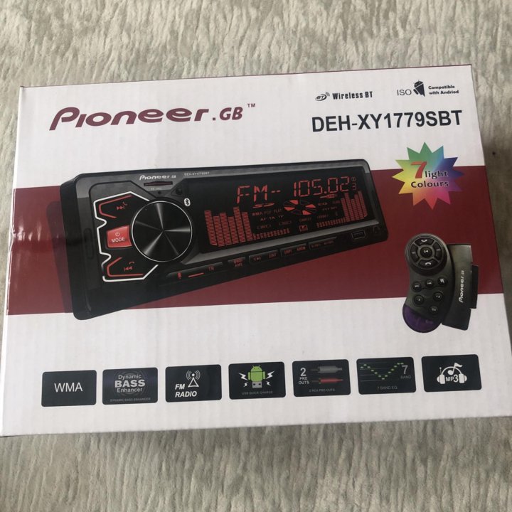 Новая автомагнитола Pioneer GB DEH-XY1779SBT