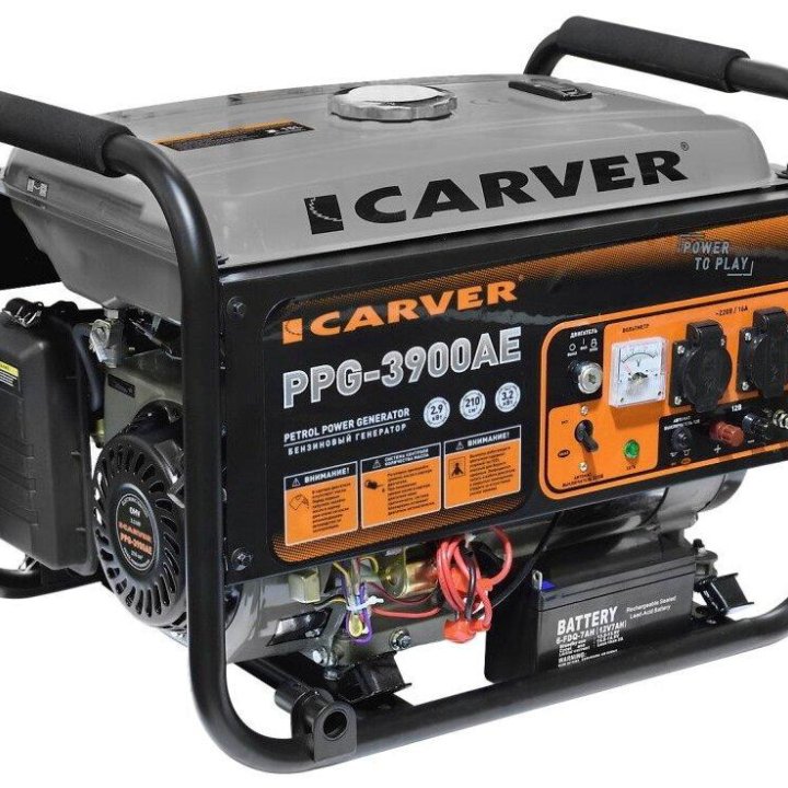 Бензиновый генератор Carver PPG-3900AE Автозапуск