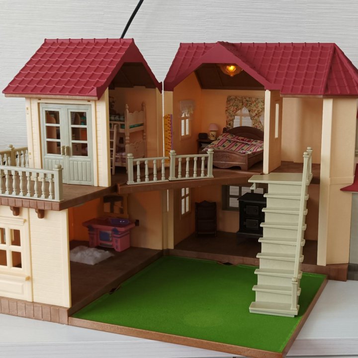 sylvanian families большой дом со светом