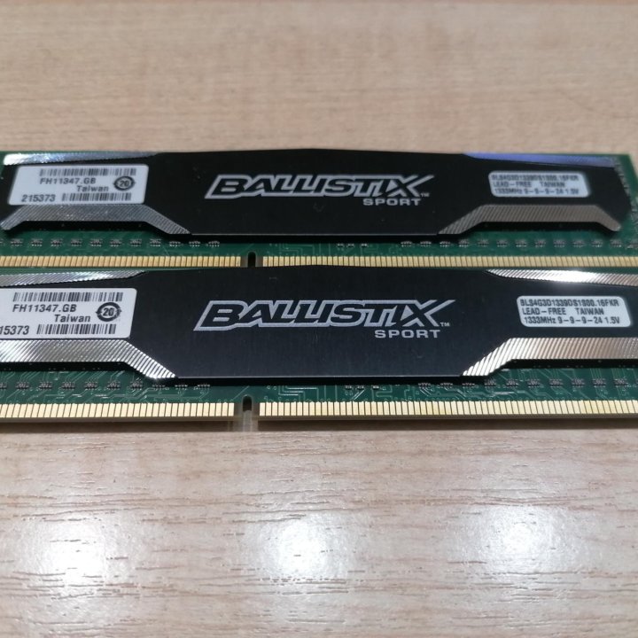 Crucial Ballistix Sport 8GB (2х4GB) 10600 1333 MHz