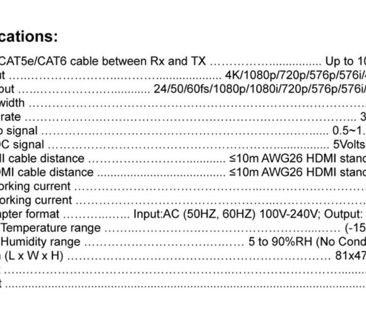 HDMI удлинитель по витой паре 60 метров