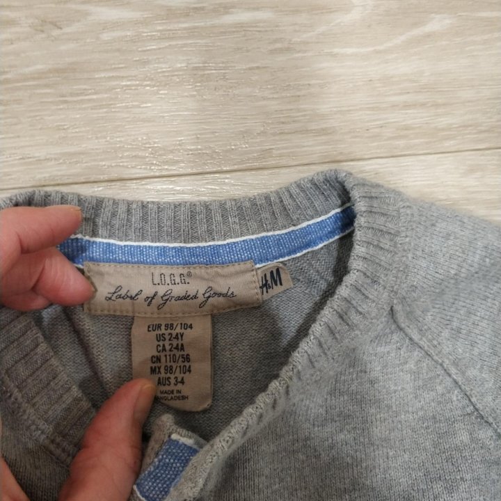 Джемпер H&M р.98-104