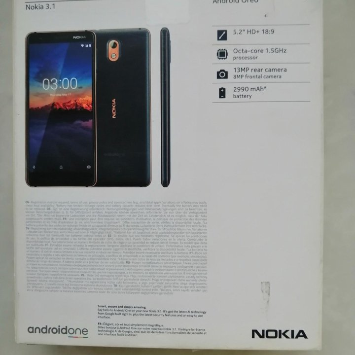 Смартфон Nokia 3.1