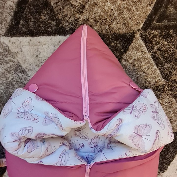 Конверт зимний для девочки