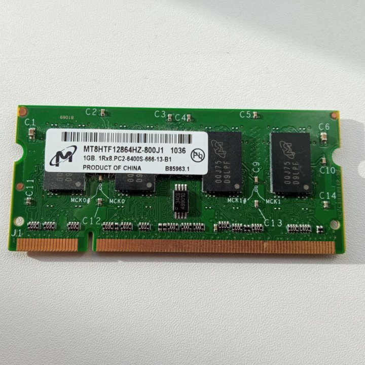 DDR2 1GB Оперативная память для ноутбука