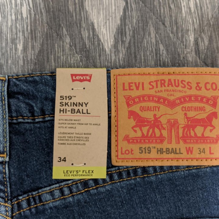 Джинсы Levi's 519 hi-ball skinny