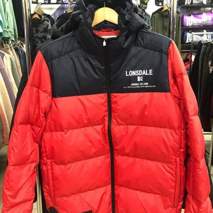 Куртка зимняя Lonsdale оригинал новая.Красная