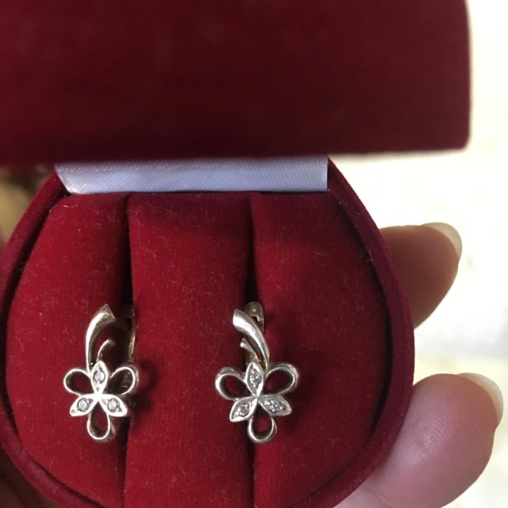 Серьги серебряные 925 проба