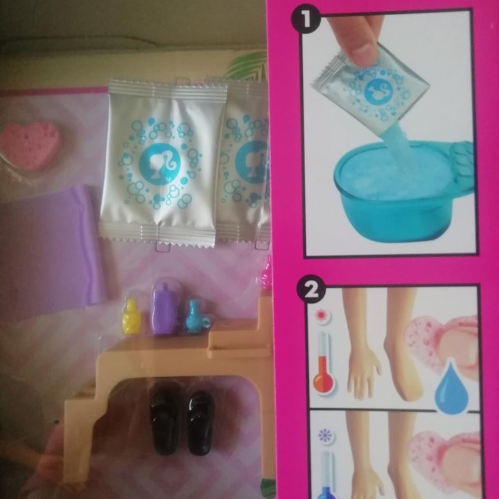 Новый набор Barbie Mani-Pedi Spa Блондинка, щенком