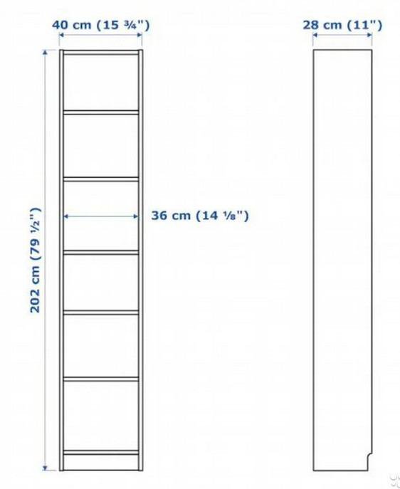 Стеллаж Билли Икеа копия 40/28/202