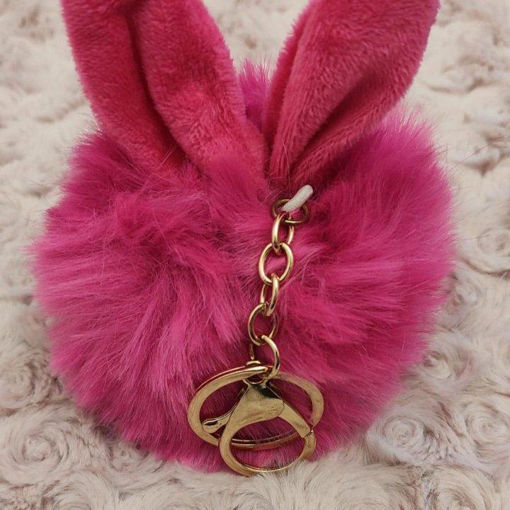 Брелок помпон Кролик