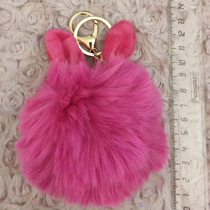 Брелок помпон Кролик