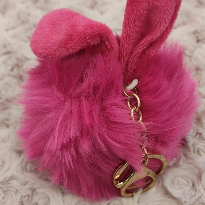 Брелок помпон Кролик
