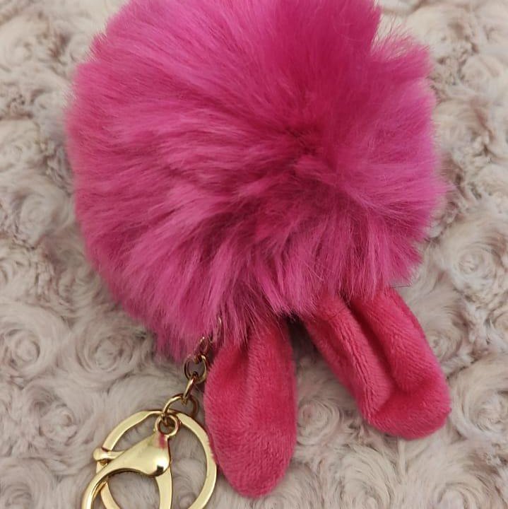 Брелок помпон Кролик