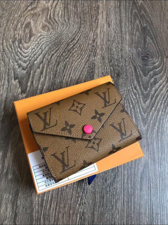 Кошелёк Louis Vuitton Emilie ярко-розовый