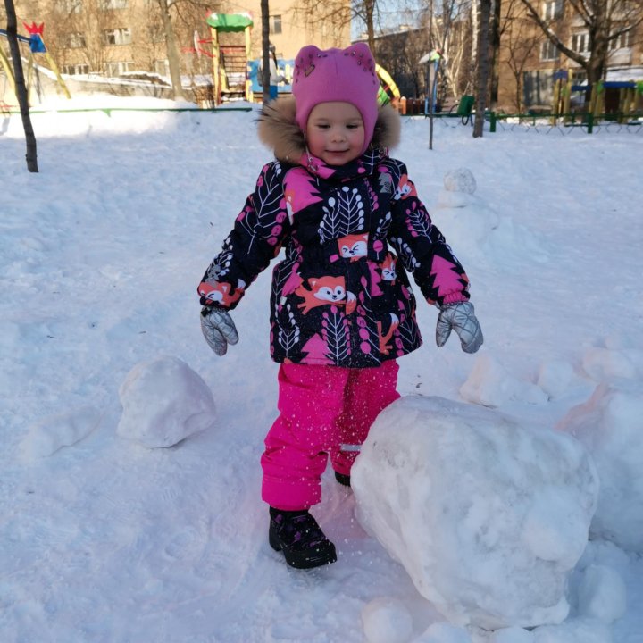 Шапка - шлем Pulka на девочку 2-3 года