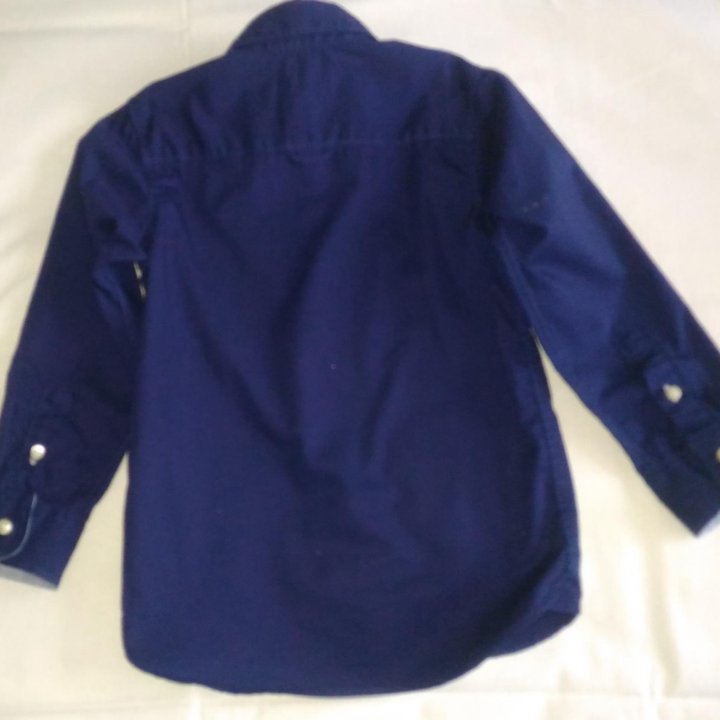 Стильная рубашка синяя для мальчика H&M