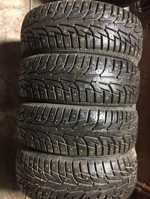 Шины зима шипы бу Hankook 185-55R15 4-2-1шт подбор