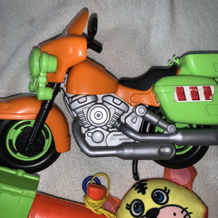 Детские игрушки робот мотоцикл поезд лев