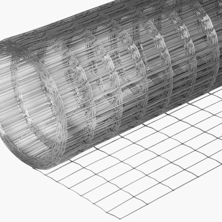 Сетка рулонная заборная цинк. 2,0х20м,пруток 1,8мм
