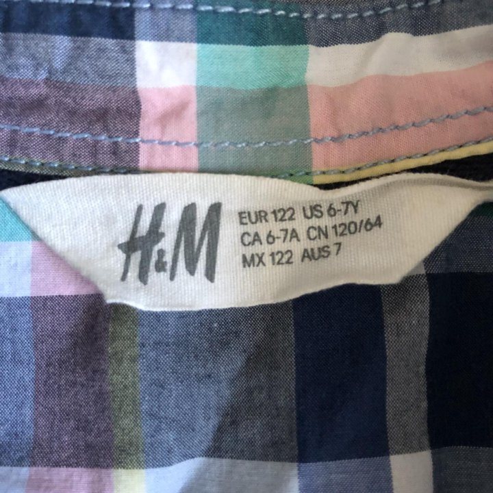 Рубашка H&M для мальчика, рост 122