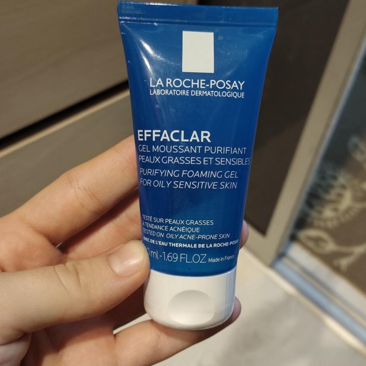 La Roche posay эфаклар, гель для умывания