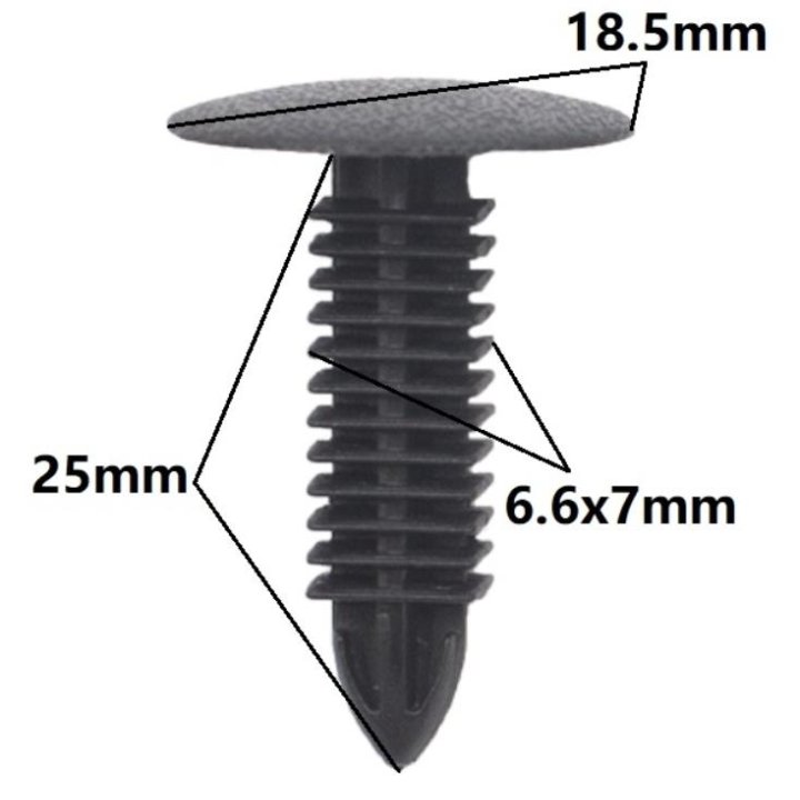 Заклёпка пластиковая для автомобилей (7р./шт.)