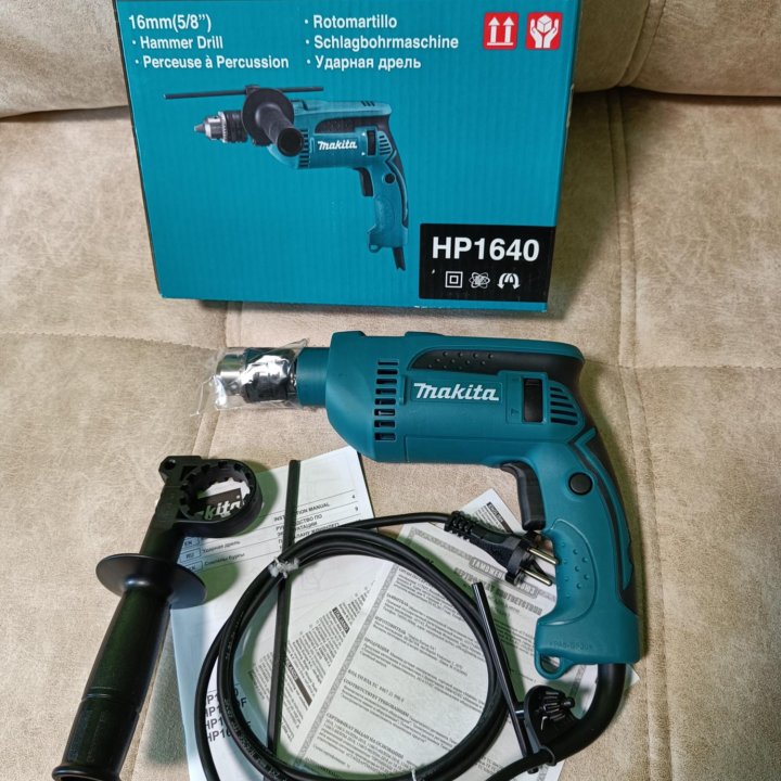 Ударная дрель Makita HP1640 новая Оригинал