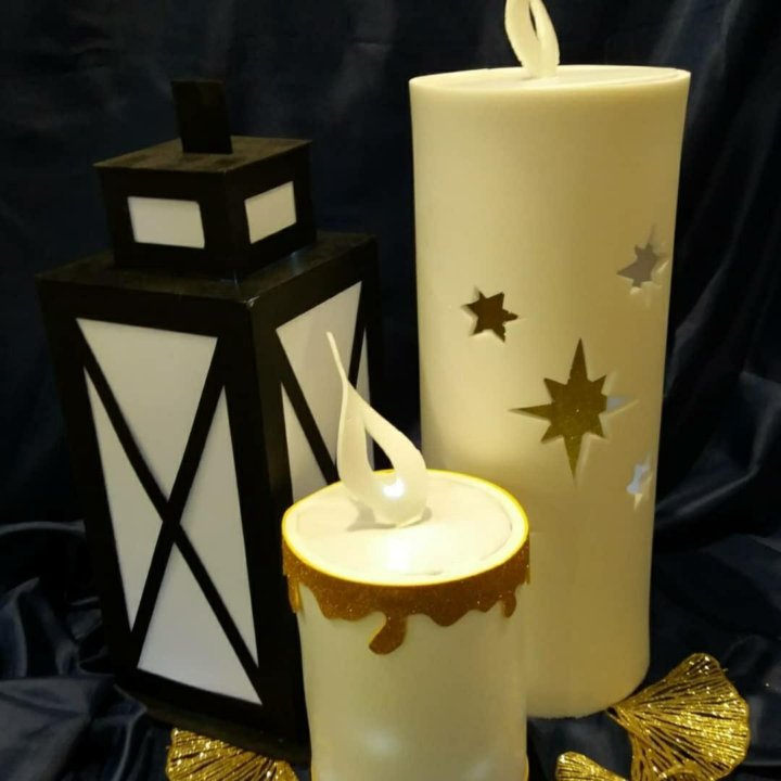 Свечи-гиганты для декора
