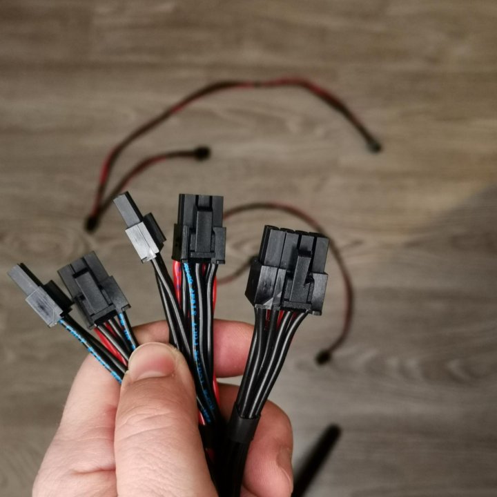 Любые кабеля для компьютерных блоков питания