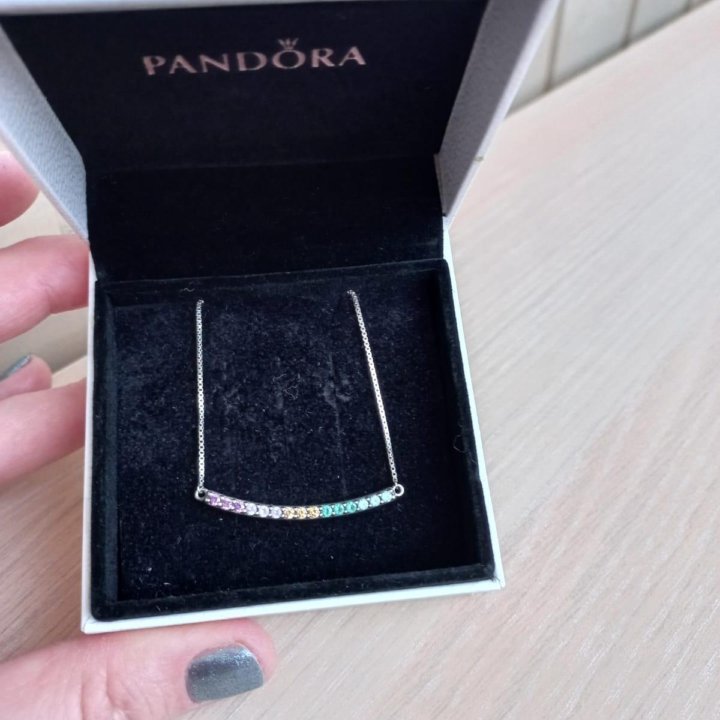 Pandora колье серебро 925 новое