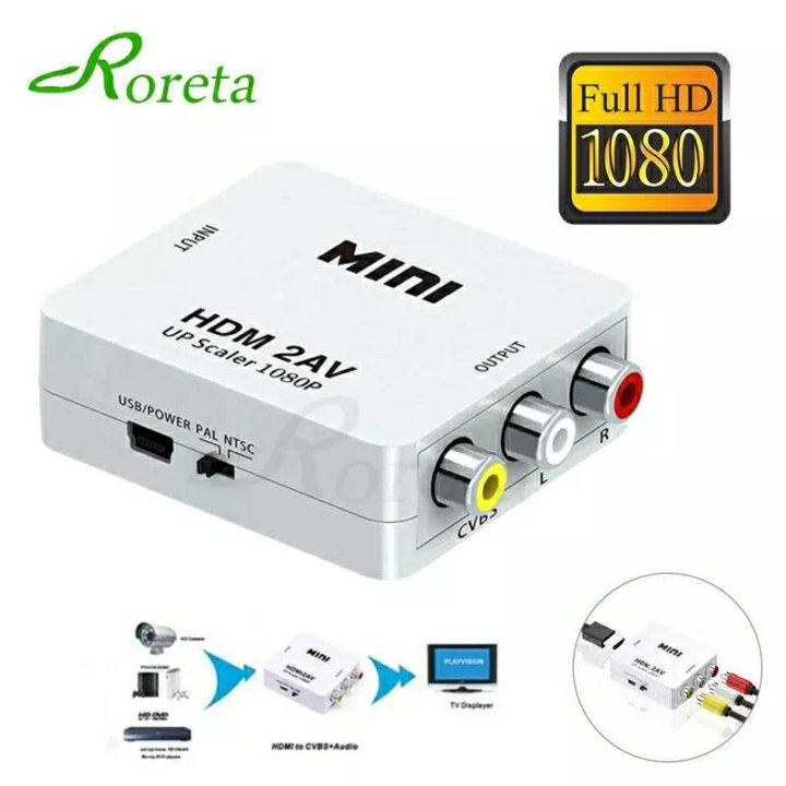 Переходник hdmi AV адаптер hdmi AV новый