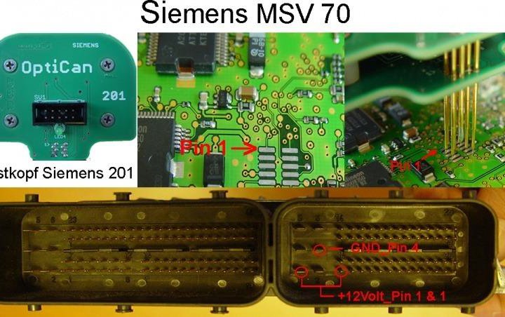 BDM100 EDC16 No.201 Siemens -адаптер для микросхем