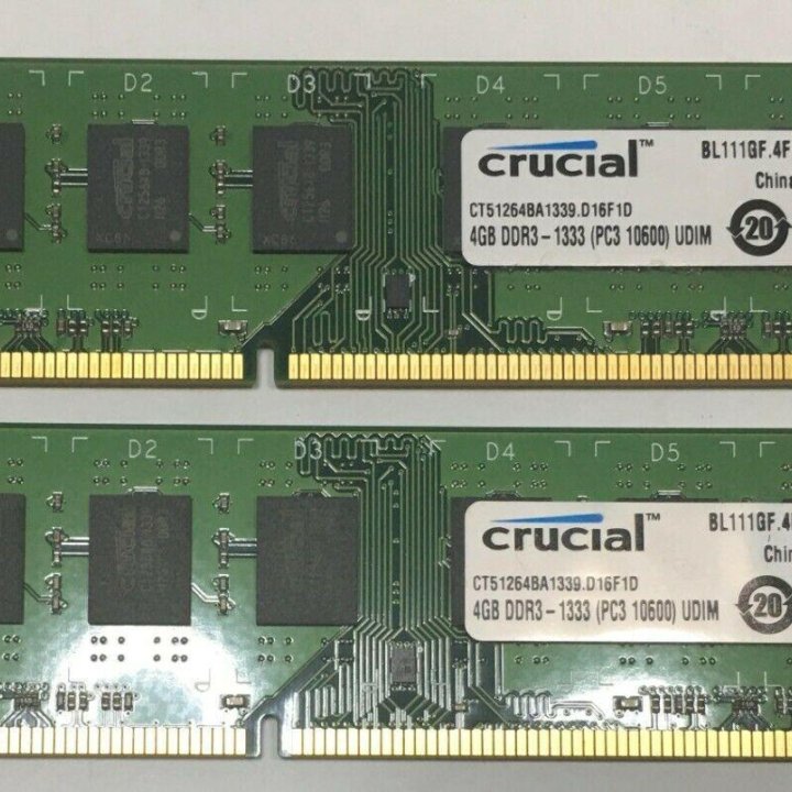 8GB DDR3 2x4GB Для пк 1333Mhz PC3-10600U память