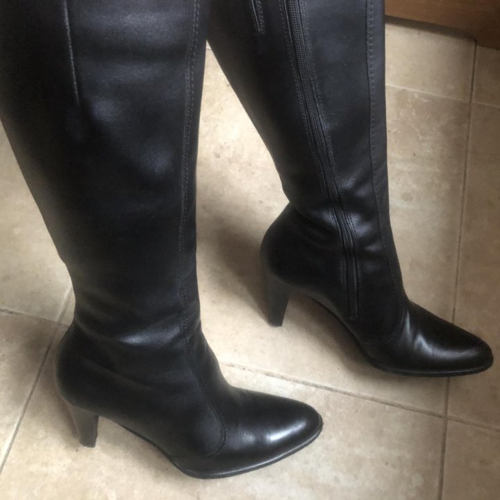 Сапоги кожаные