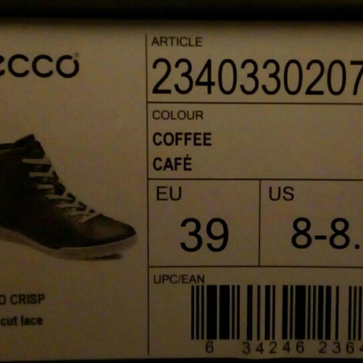 Ботинки кроссовки ecco