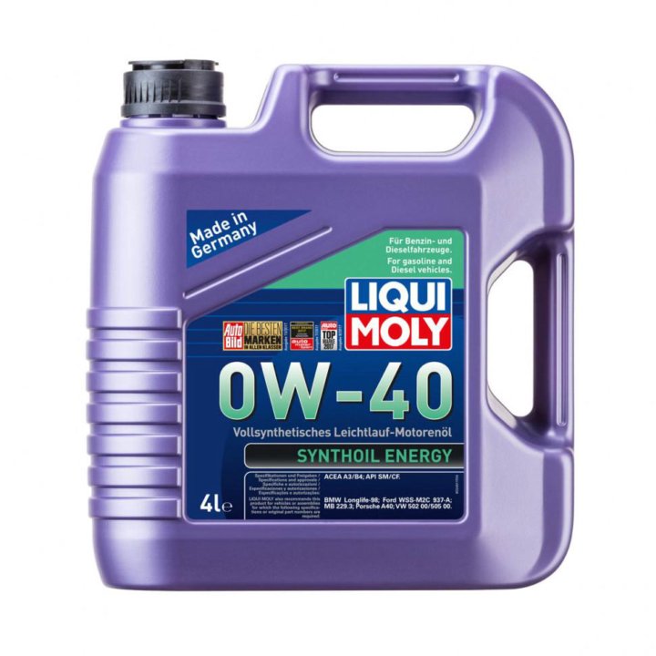 Масло моторное 0W-40 синтетическое Synthoil Energy 4л Liqui Moly, 7536