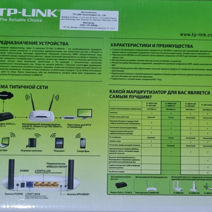 Маршрутизатор TP Link