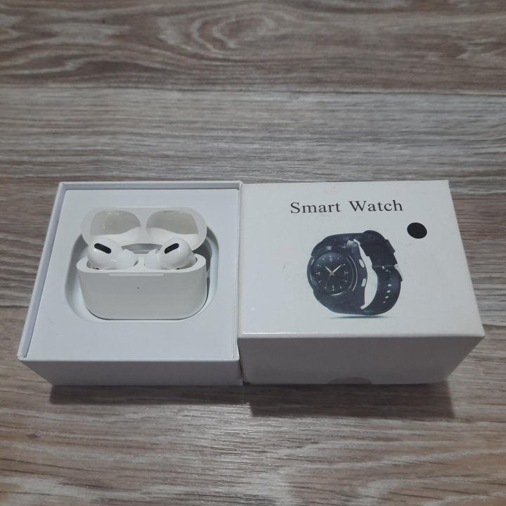 Беспроводные наушники AirPods pro+smart watch