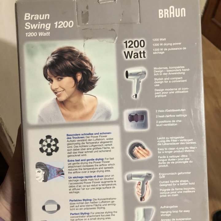 Фен Braun не использовался