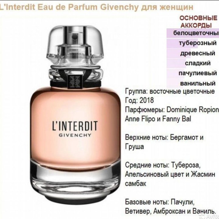 L Interdit Givenchy духи высокой конц.10ml