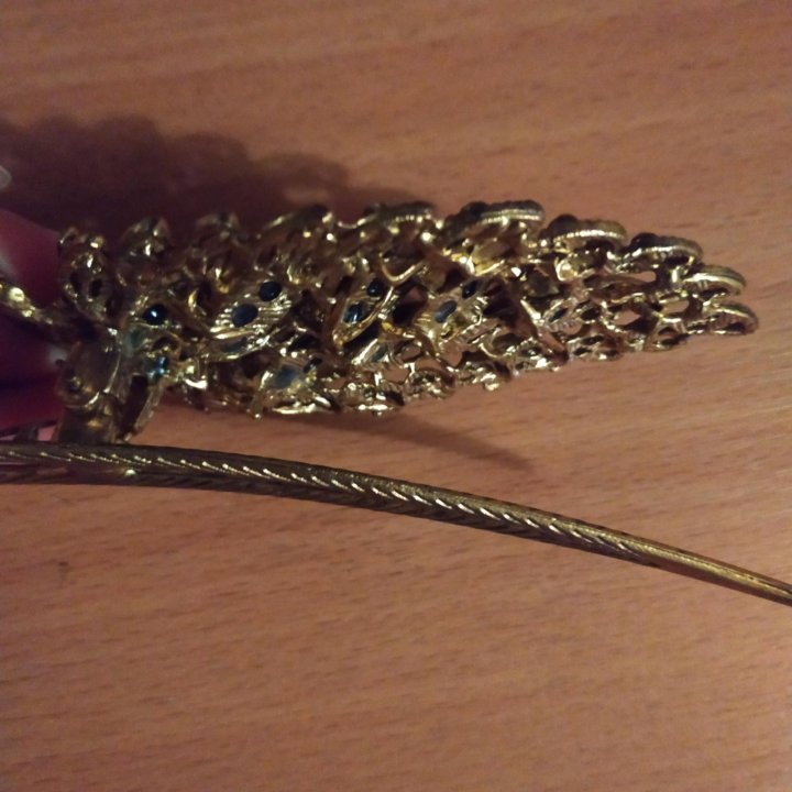 Заколка павлин