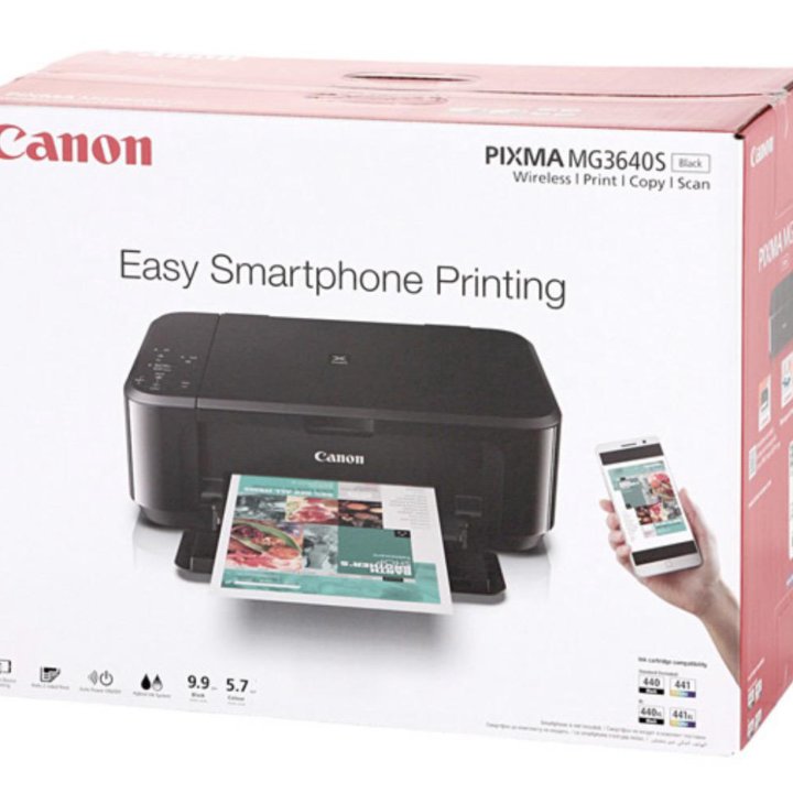 Струйное МФУ Canon PIXMA MG3640S Black (принтер)