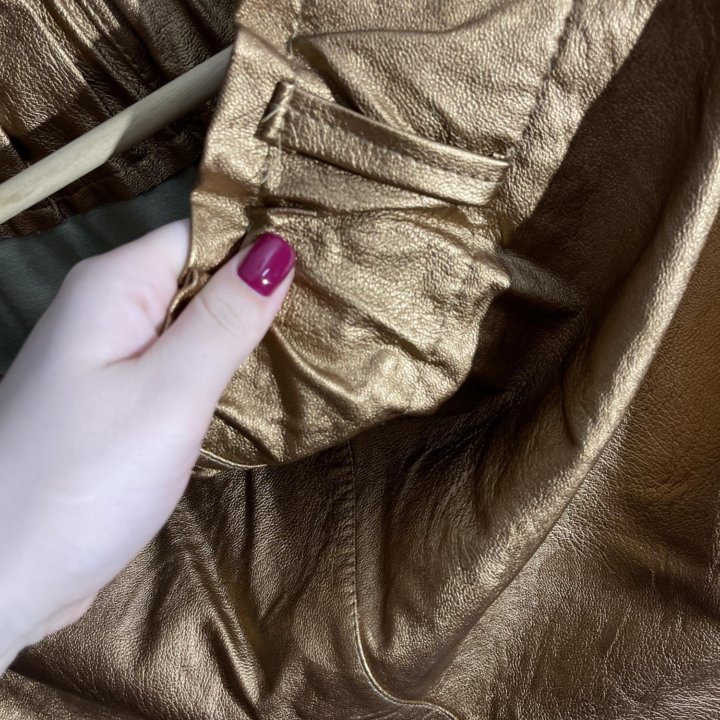 Брюки кожаные